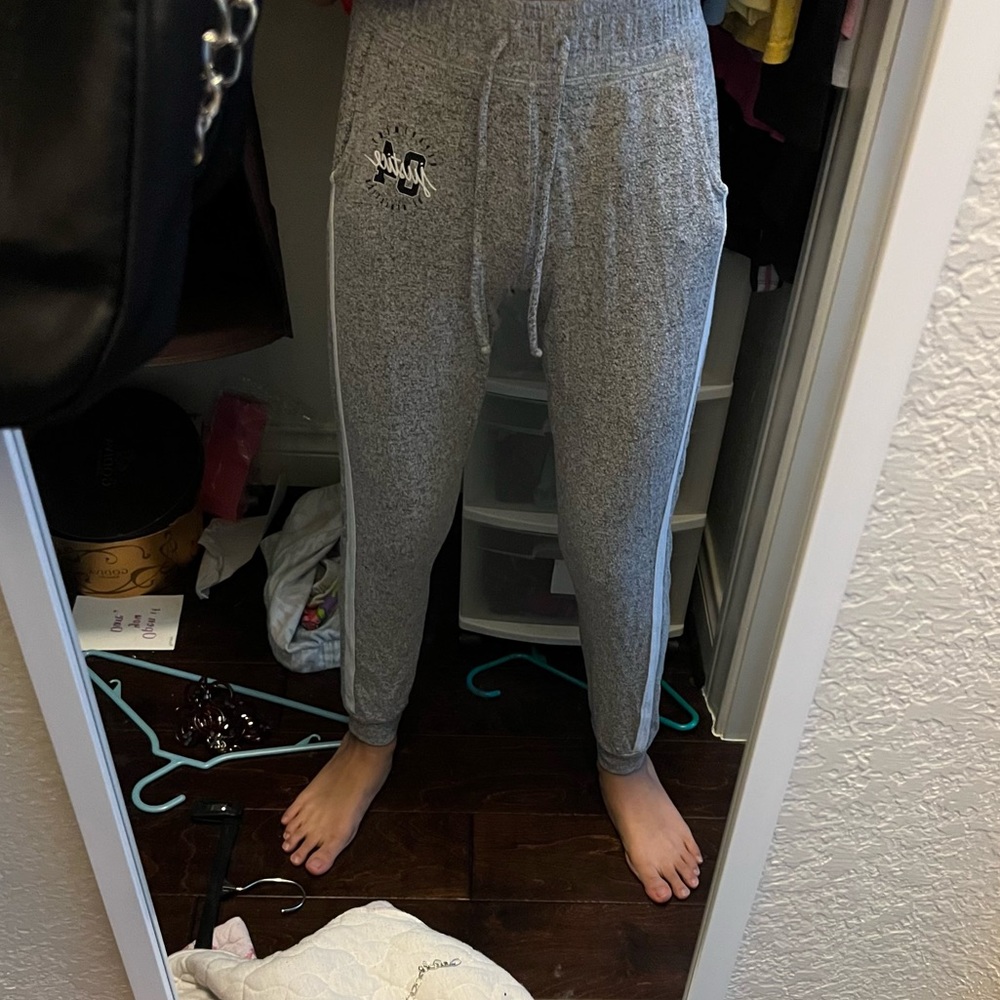 Gray justice sweatpants